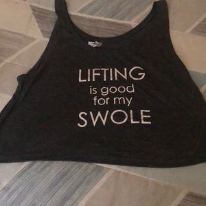 Cute workout crop top